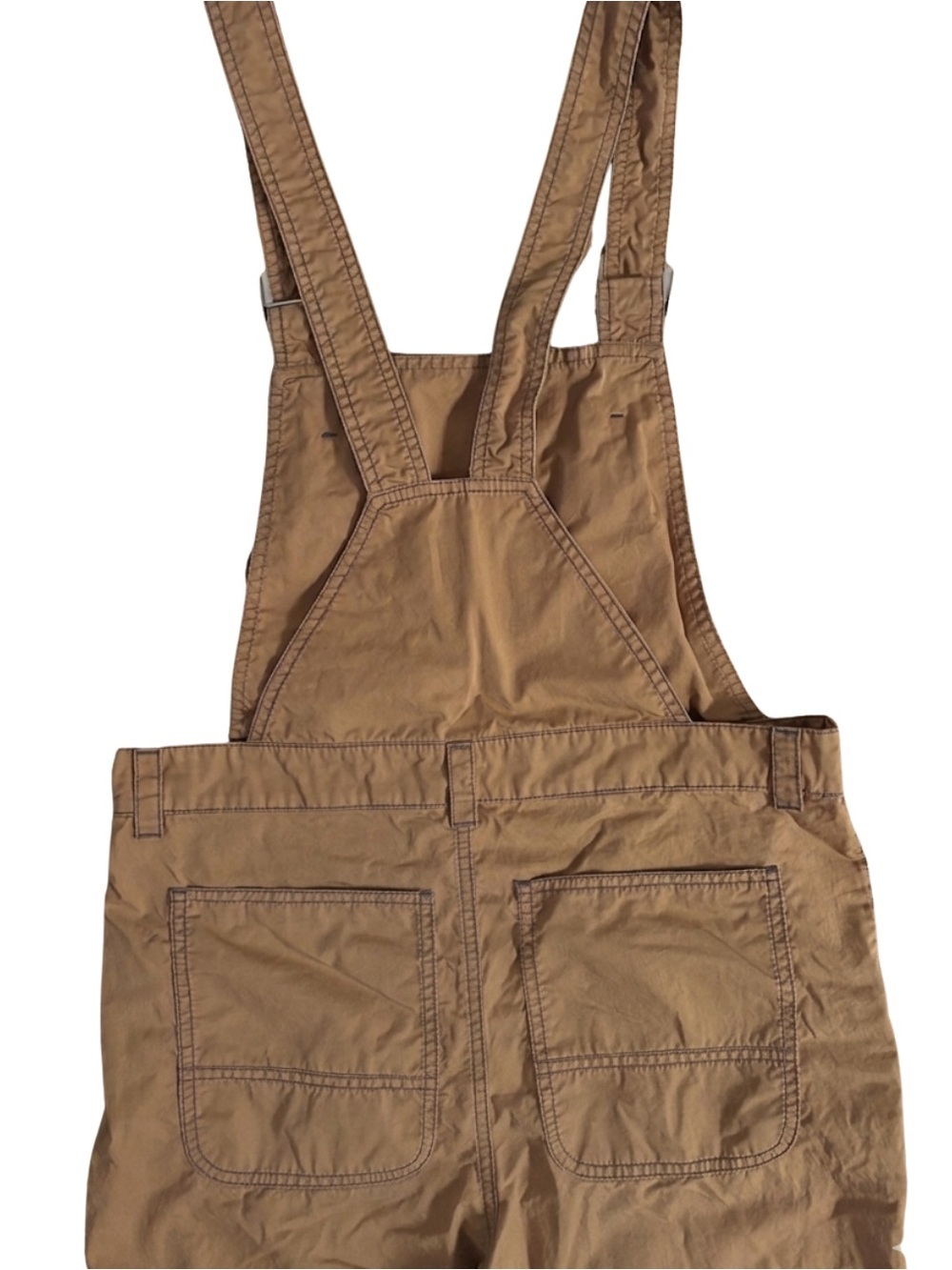 Cop Copine Y2K Paper Brown Utility Overalls - Picture 5 of 6